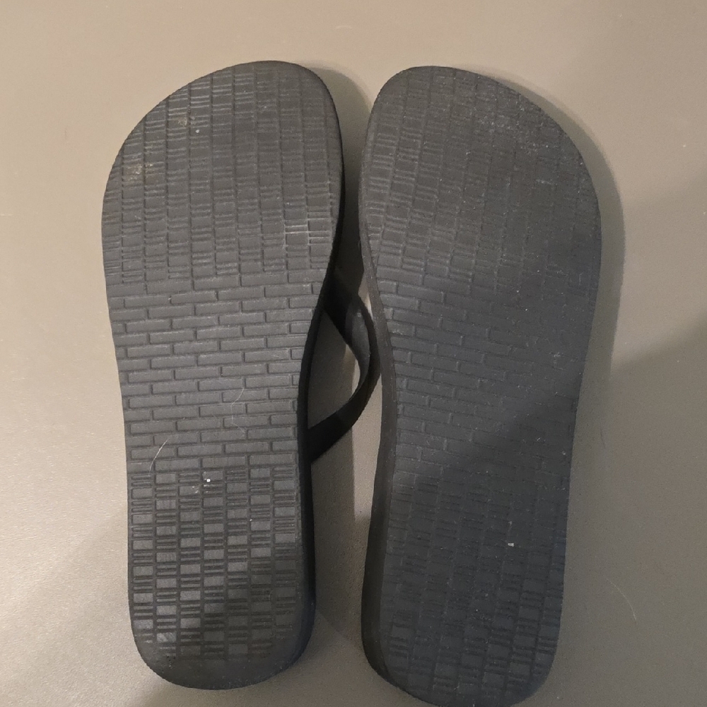 Tory Burch Black, Brown & Cream Leopard-Print Logo Flip Flop - Picture 6 of 6